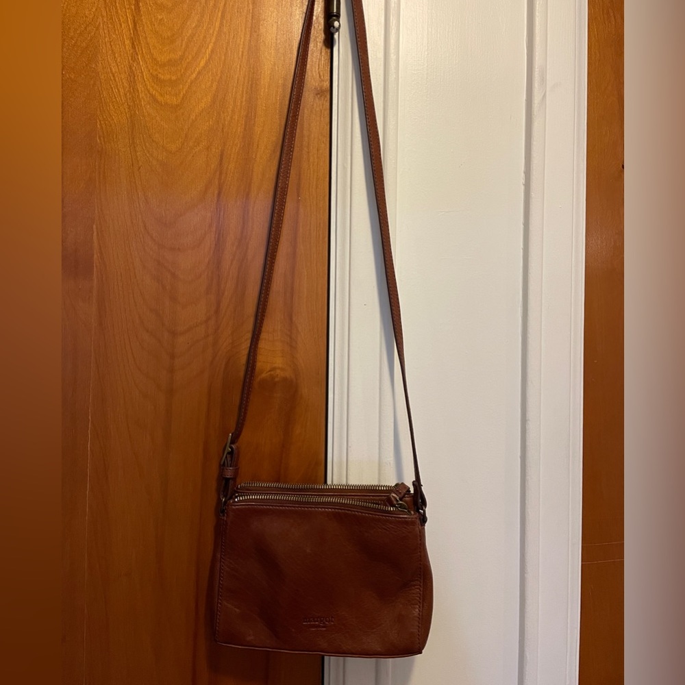 Margot Leather crossbody purse, adjustable strap